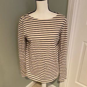 J crew striped long sleeve 100% cotton. Size M
